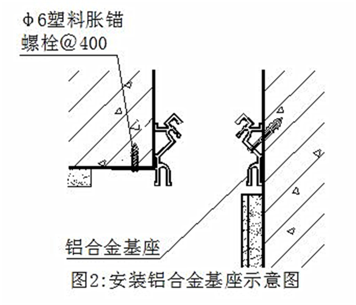 嵌平型變形縫安裝做法